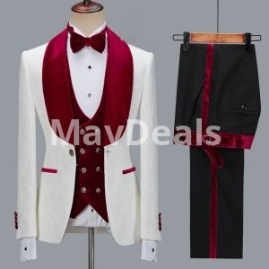 3 Piece Suit Set (Jacket+Vest+Pants) Tuxedo Toddler  For Wedding