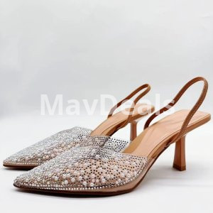 Womens Shoes  Pointed High Heels Artificial Pearls