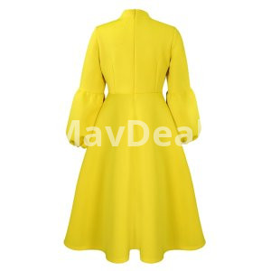 Women  Dresses  Collar  Full Sleeve