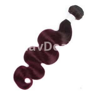 Burgundy Body Wave Bundle Brazilian Human Hair
