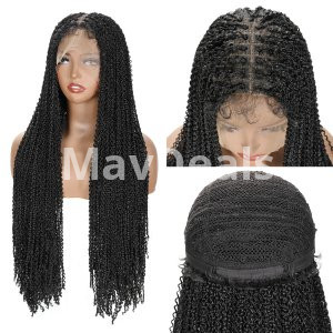 Long Black Box Braided wigs For Women