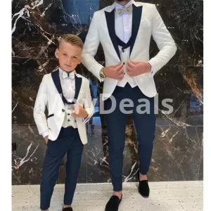 Groom Wedding Suit Tuxedos Slim Fit Prom Suit Full 3 Pieces Jacket+Vest+Pants
