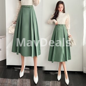 High Waisted A-line Large Swing Skirt