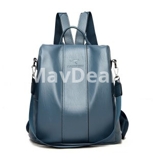 Women's Large Capacity Soft Leather Travel Bag Backpack