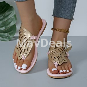 Fashion Hollow Butterfly Flip-Flops Summer Sandals For Women