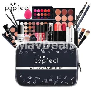 Women Makeup Sets Lipstick Eyebrow Concealer Powder Brush Complete Makeup Kit