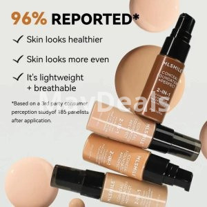2 in 1 Matte Base Concealer Cream Oil Control  Waterproof Long Lasting High Coverage Base Makeup