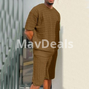 Men's Summer Suit Fashion Loose Men 2 Pieces Outfit