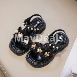 Children Flowers Decoration Sandals