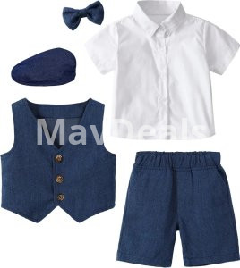 4 Pics Boys Little Gentleman Suit