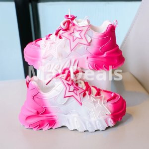 Boys And Girls  Breathable Sneakers Decorations With Star
