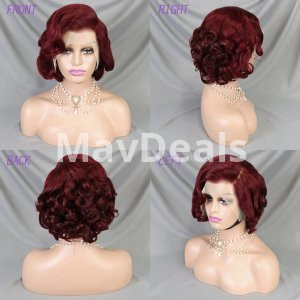 Short Bob 13x4 Transparent Lace Frontal Wig 13x4 Pixie Cut