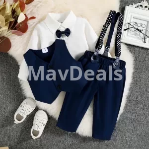 3Pcs Baby Boy Party Outfit