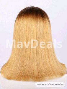 Short Bob Wig Human Hair 13x4 Lace Frontal Lace Wig Straight 4/350 Colored Human Hair Wig Lace Front Wigs Human Hair Pre Plucked Orange Cut Bob Wigs For Women Human Hair Wig