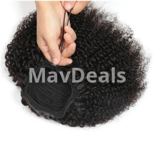 Afro kindly Curly Ponytail Extension Clips